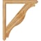 Ekena Millwork Funston Arts & Crafts Rough Sawn Bracket, Western Red Cedar, 4"W x 42"D x 48"H BKT04X42X48FST03RWR - alternate 3